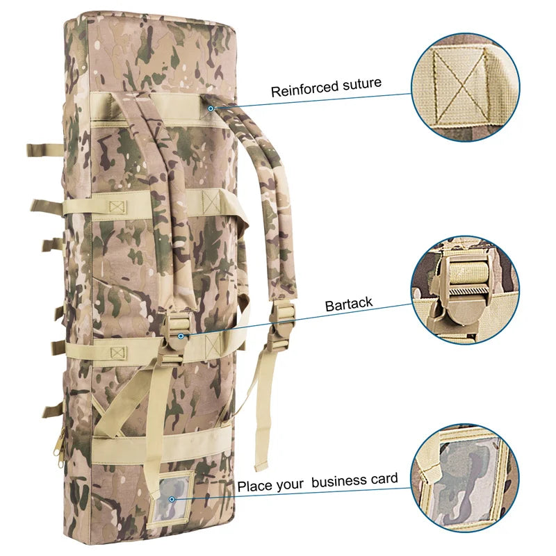 32-38 Inch Double Rifle Bag – Portable Gun Case Backpack for Shooting & Hunting
