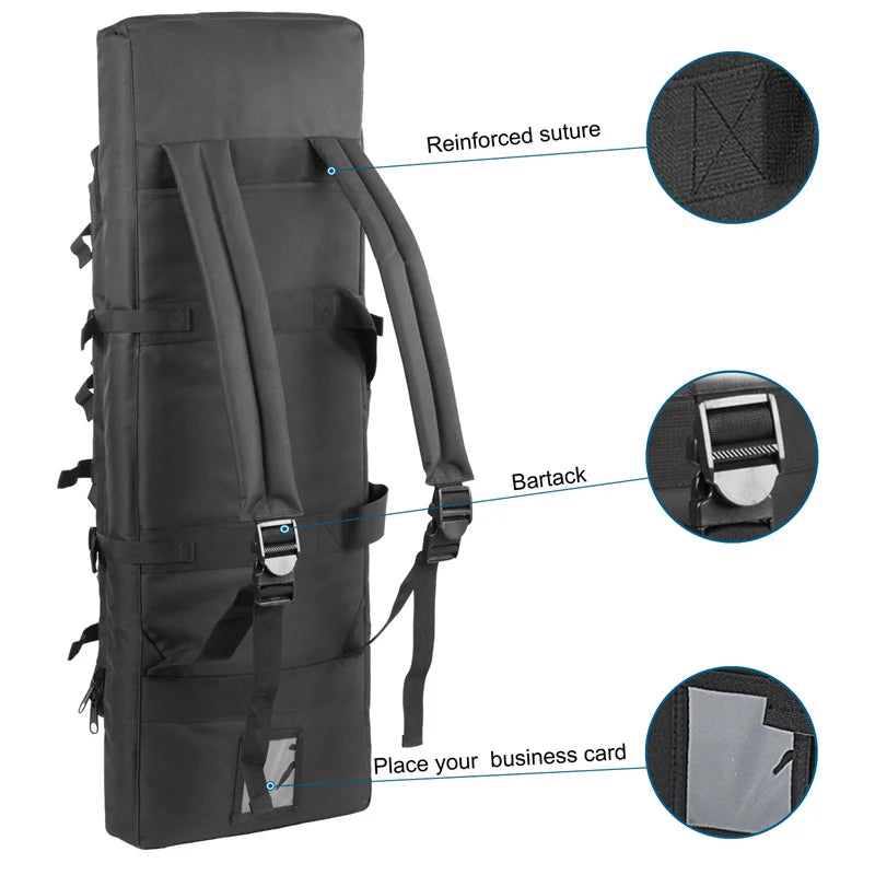 32-38 Inch Double Rifle Bag – Portable Gun Case Backpack for Shooting & Hunting