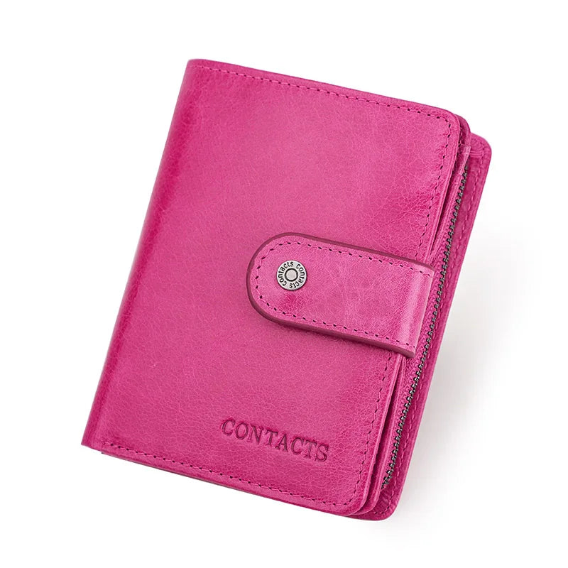 Men’s Genuine Leather RFID Wallet with Coin Pocket & Card Holder
