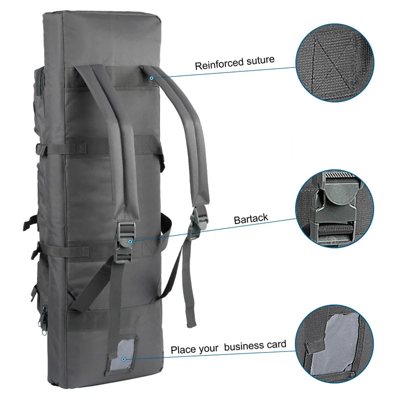 32-38 Inch Double Rifle Bag – Portable Gun Case Backpack for Shooting & Hunting