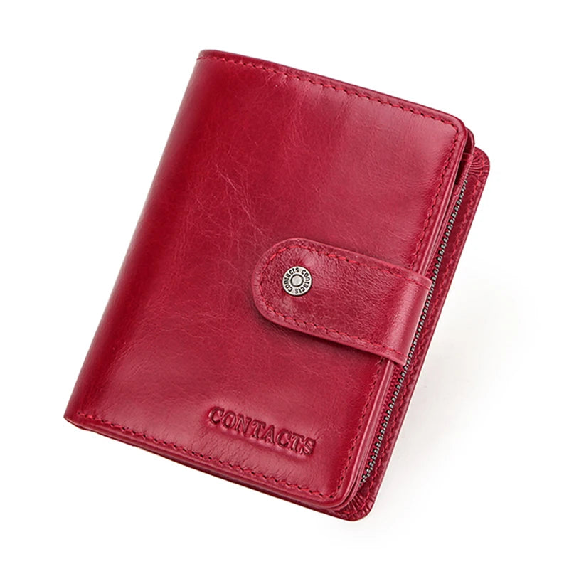 Men’s Genuine Leather RFID Wallet with Coin Pocket & Card Holder
