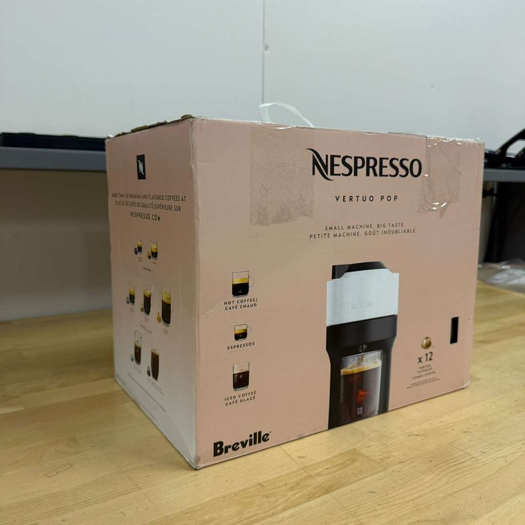 Nespresso Vertuo Pop+ Coffee Espresso Maker by Breville Coconut White