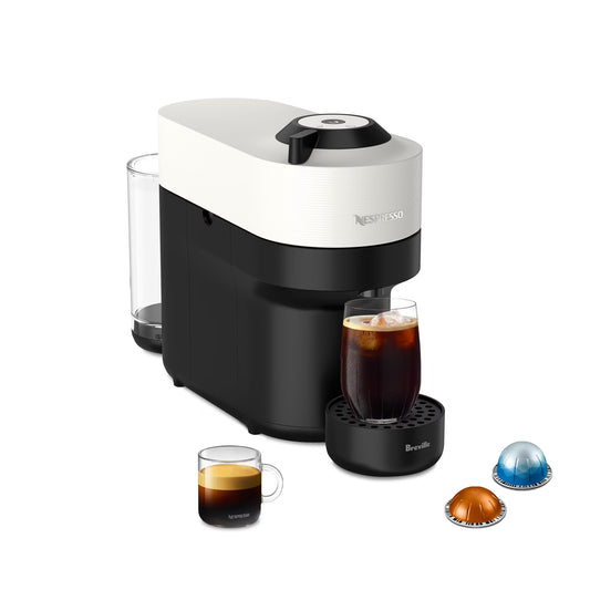 Nespresso Vertuo Pop+ Coffee Espresso Maker by Breville Coconut White