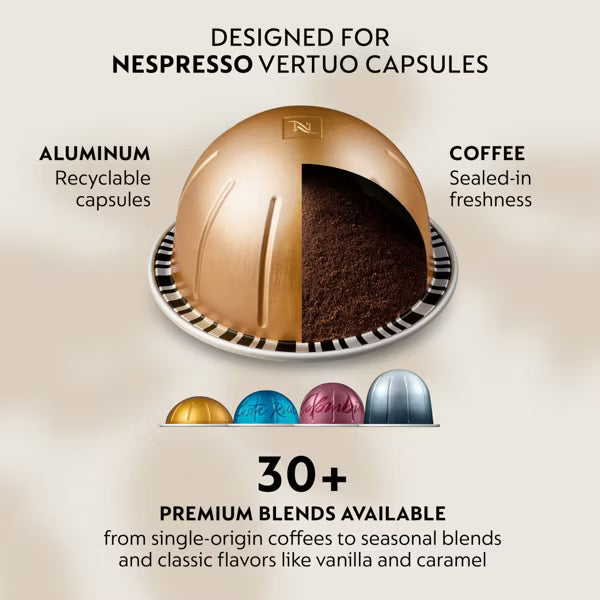 Nespresso Vertuo Pop+ Coffee Espresso Machine by De'Longhi Beige