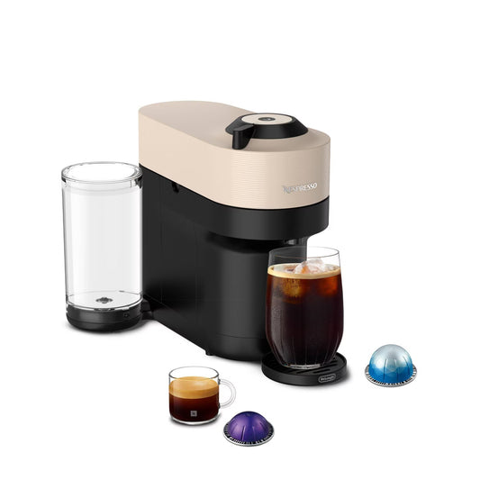 Nespresso Vertuo Pop+ Coffee Espresso Machine by De'Longhi Beige