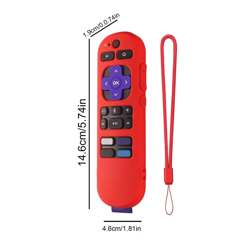 Silicone Remote Cover For Roku Express 4K+ 2023 Voice Remote Streaming Stick
