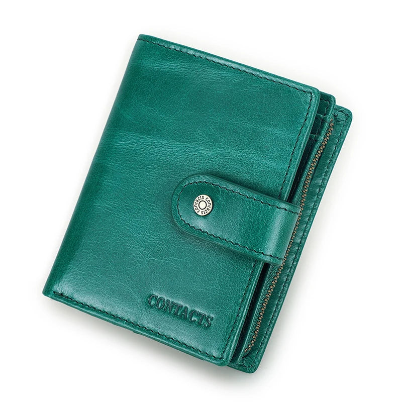 Men’s Genuine Leather RFID Wallet with Coin Pocket & Card Holder