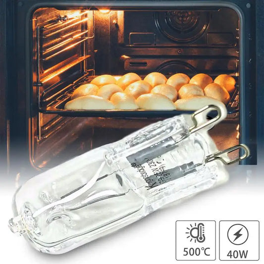 G9 40W Oven Halogen Bulb 500℃ Heat Resistant Lamp for Oven Microwave Fan