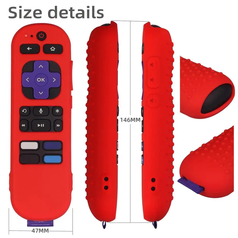 Silicone Remote Cover For Roku Express 4K+ 2023 Voice Remote Streaming Stick