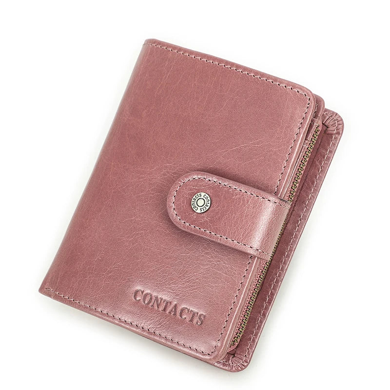 Men’s Genuine Leather RFID Wallet with Coin Pocket & Card Holder