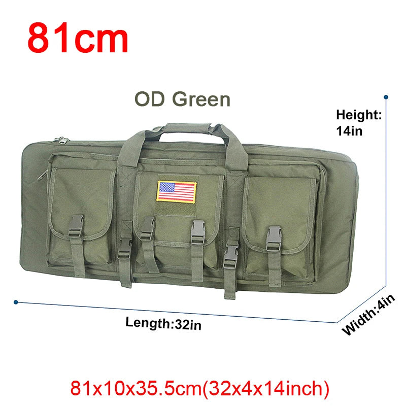 32-38 Inch Double Rifle Bag – Portable Gun Case Backpack for Shooting & Hunting