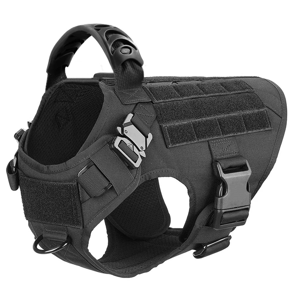 Tactical Dog Harness & Leash Set for German Shepherd Malinois Large Dogs