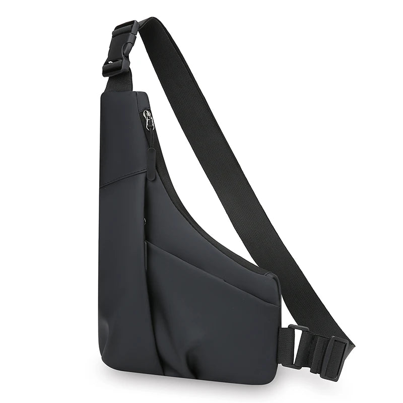 Men’s Nylon Chest Bag Crossbody Sling Pack Large Capacity Travel Sports