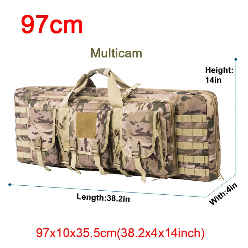 32-38 Inch Double Rifle Bag – Portable Gun Case Backpack for Shooting & Hunting
