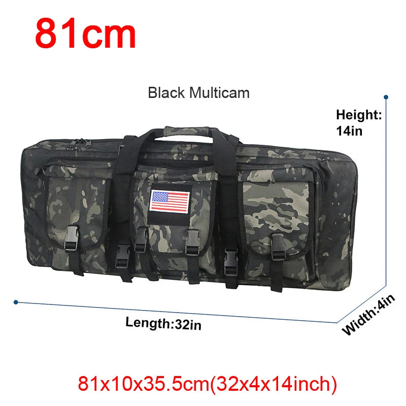 32-38 Inch Double Rifle Bag – Portable Gun Case Backpack for Shooting & Hunting