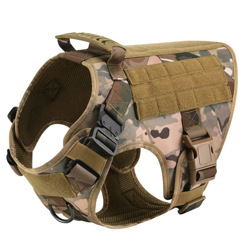 Tactical Dog Harness & Leash Set for German Shepherd Malinois Large Dogs