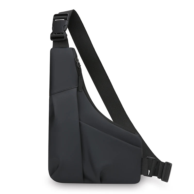 Men’s Nylon Chest Bag Crossbody Sling Pack Large Capacity Travel Sports