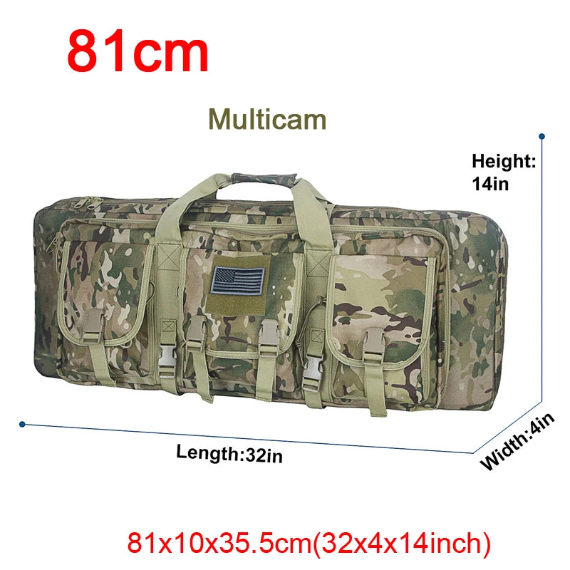 32-38 Inch Double Rifle Bag – Portable Gun Case Backpack for Shooting & Hunting