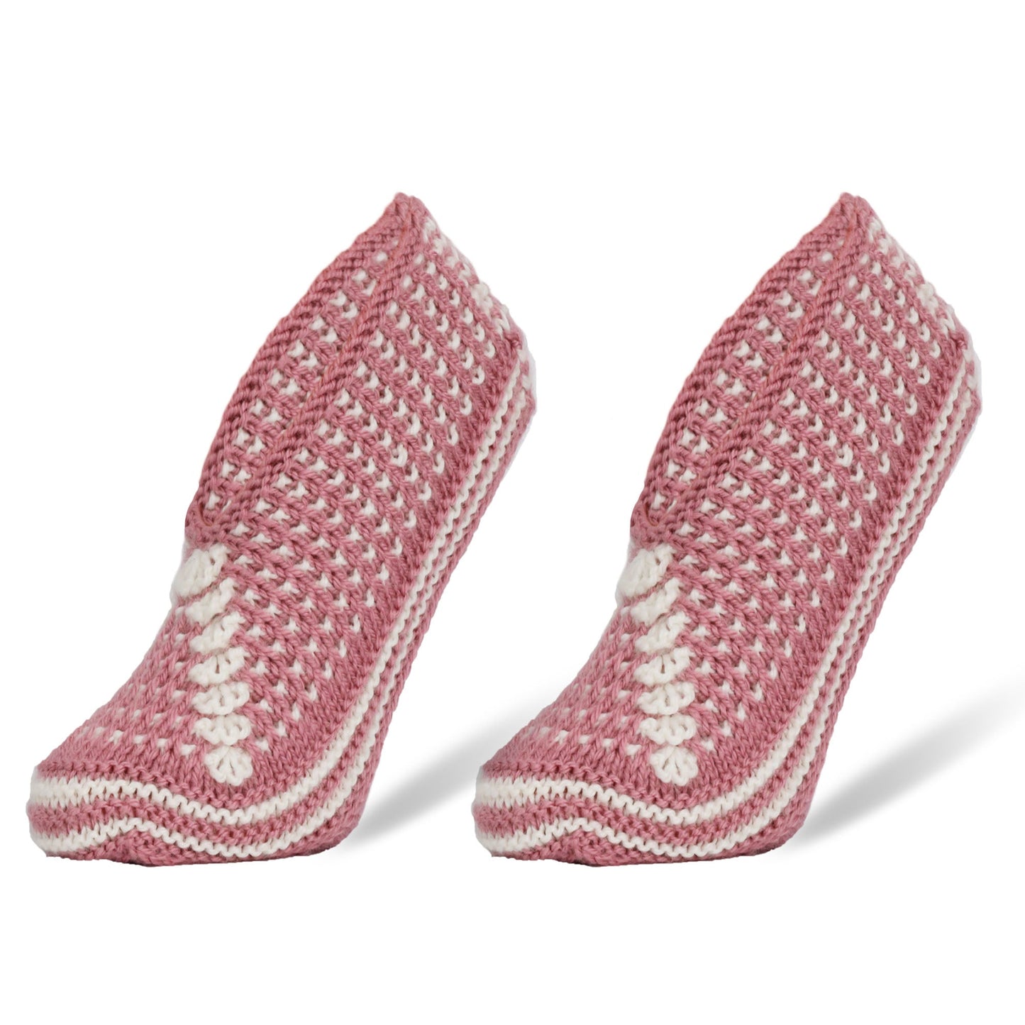 Women’s Handmade Crochet Slipper Socks Indoor Soft House Shoes Size 5–7 1 Pair
