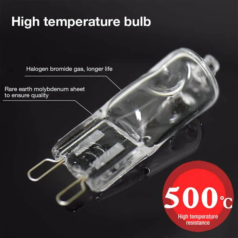 G9 40W Oven Halogen Bulb Heat Resistant 2600K Lamp for Oven Refrigerator Fan