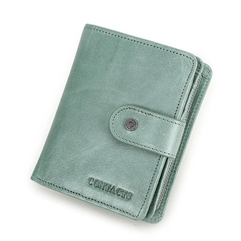 Men’s Genuine Leather RFID Wallet with Coin Pocket & Card Holder