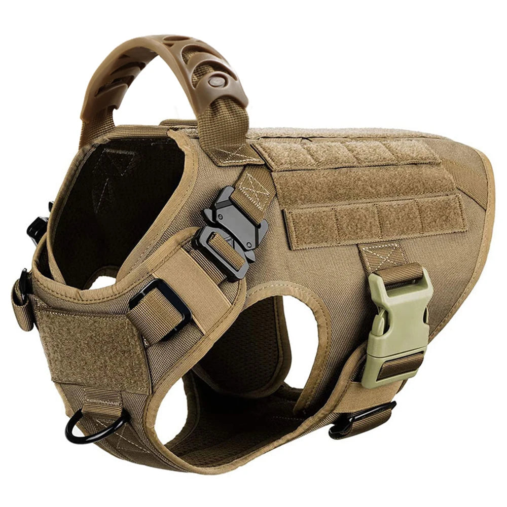 Tactical Dog Harness & Leash Set for German Shepherd Malinois Large Dogs