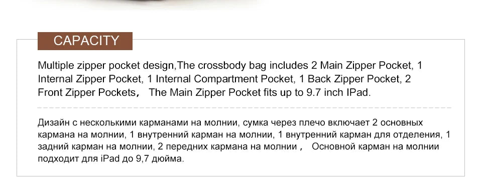 Men's Genuine Leather Messenger Bag - Casual Shoulder Crossbody Bag for iPad