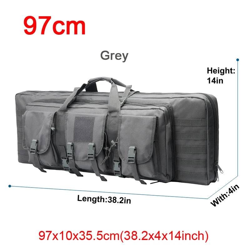 32-38 Inch Double Rifle Bag – Portable Gun Case Backpack for Shooting & Hunting