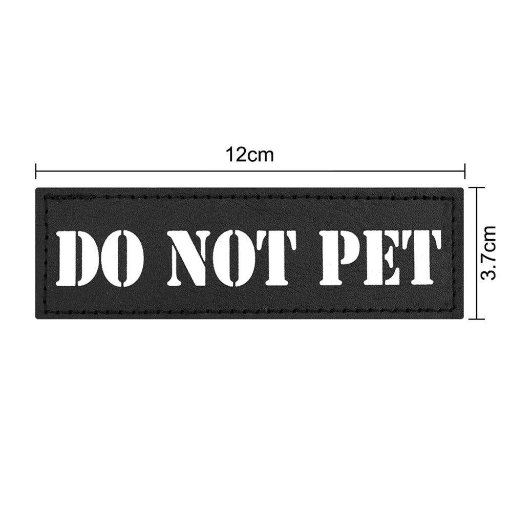 12× Tactical Dog Patch Bundle Custom Name ID Patches Velcro for Harness Collar