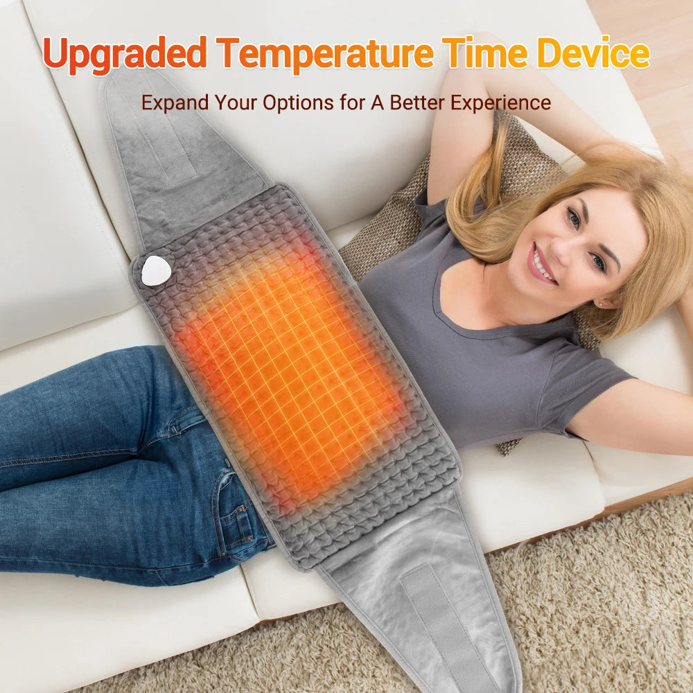 Electric Heating Pad with Adjustable Temperature & Timer, Soft Thermal Blanket
