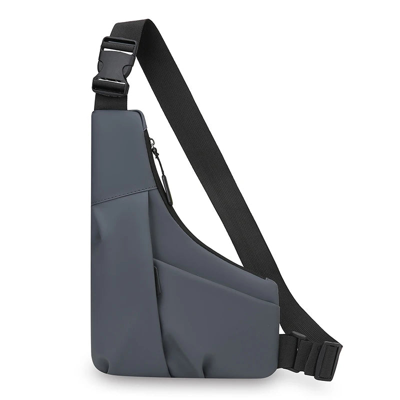 Men’s Nylon Chest Bag Crossbody Sling Pack Large Capacity Travel Sports