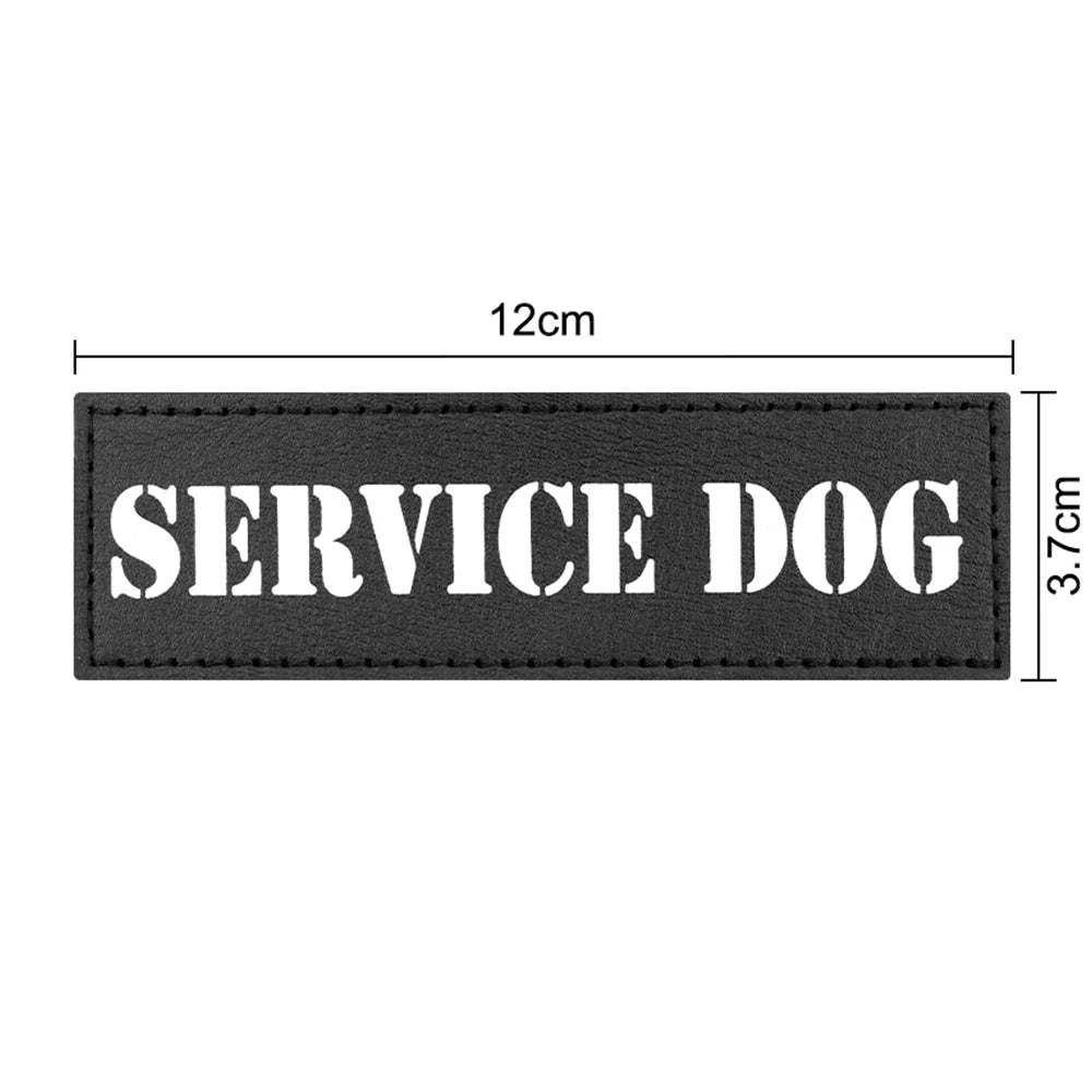 12× Tactical Dog Patch Bundle Custom Name ID Patches Velcro for Harness Collar