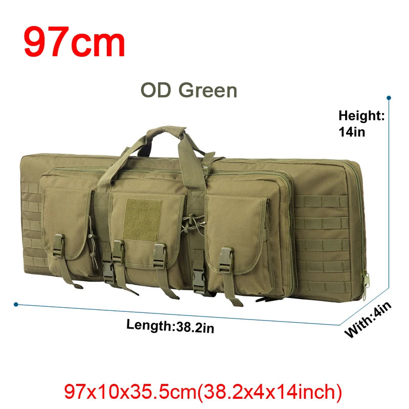 32-38 Inch Double Rifle Bag – Portable Gun Case Backpack for Shooting & Hunting