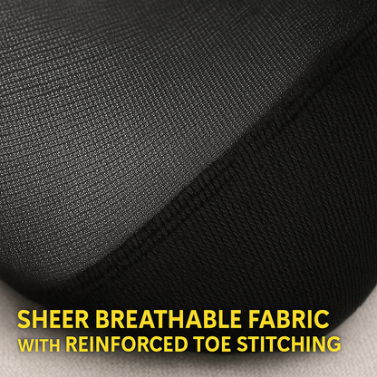 Women's invisible lightweight nylon sheer ankle socks, 30 pairs, close-up detail