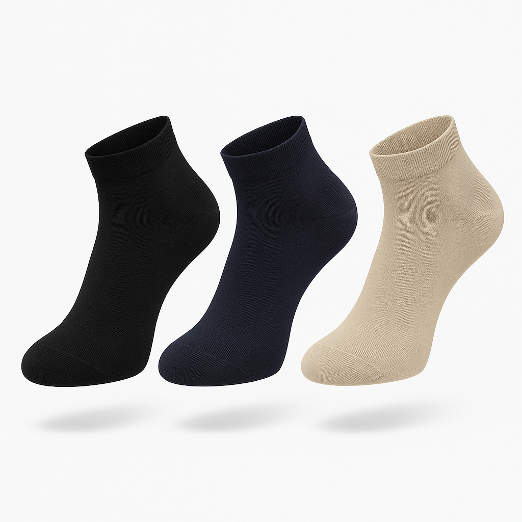 Men's Bamboo Ankle Socks 1 Pair Seamless Odor-Free Breathable One Size Fit