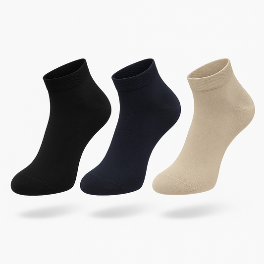Men's Bamboo Ankle Socks 1 Pair Seamless Odor-Free Breathable One Size Fit