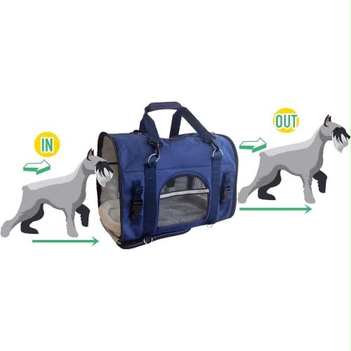 Natuvalle Large 6-in-1 Pet Carrier Backpack Blue Dog Cat 22 lb