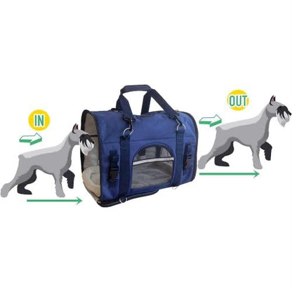 Natuvalle Large 6-in-1 Pet Carrier Backpack Blue Dog Cat 22 lb