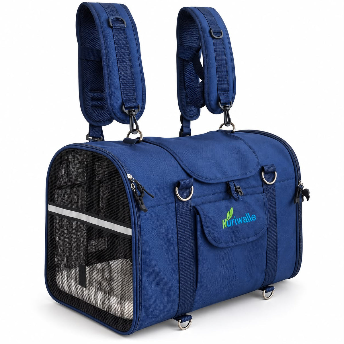 Natuvalle Large 6-in-1 Pet Carrier Backpack Blue Dog Cat 22 lb