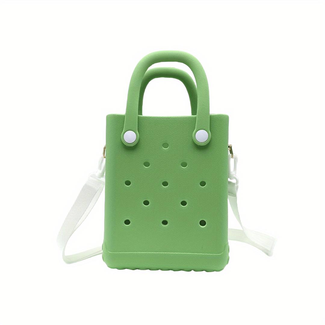 Mini EVA Beach Tote Bag with Detachable Shoulder Strap Cartoon Design