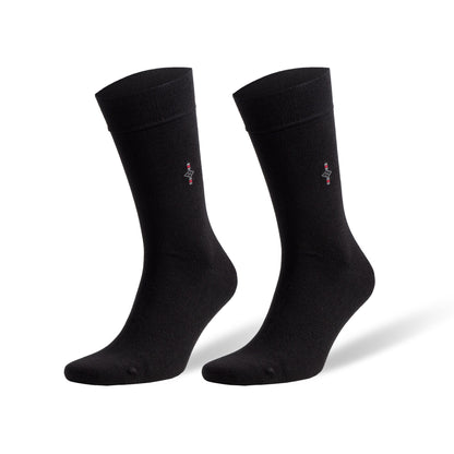 Men's Bamboo Dress Socks with Seamless Toe, Crew Length, Size 8-11.5 