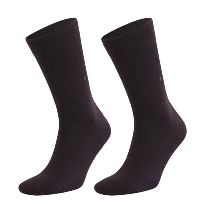 Men's Bamboo Dress Socks with Seamless Toe, Crew Length, Size 8-11.5 