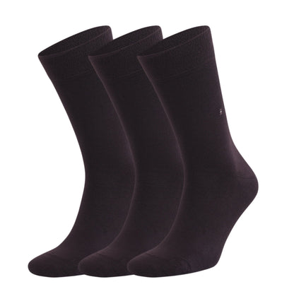 Men's Bamboo Dress Socks with Seamless Toe, Crew Length, Size 8-11.5 