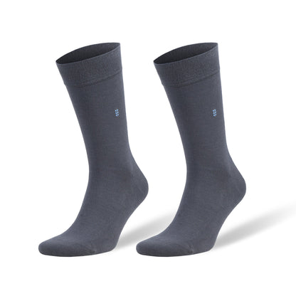 Men's Bamboo Dress Socks with Seamless Toe, Crew Length, Size 8-11.5 