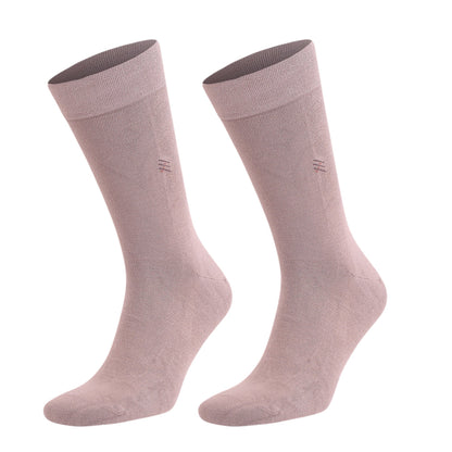 Men's Bamboo Dress Socks with Seamless Toe, Crew Length, Size 8-11.5 