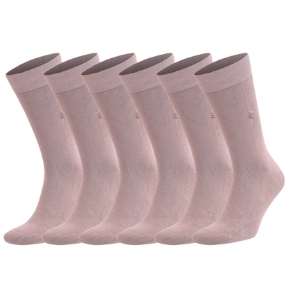 Men's Bamboo Dress Socks with Seamless Toe, Crew Length, Size 8-11.5 