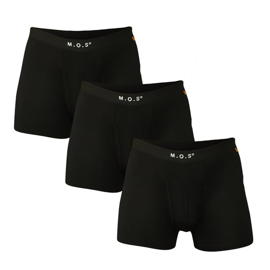Men’s Bamboo Boxer Briefs 3 Pack Breathable Soft Underwear with Pouch Stretch Waist