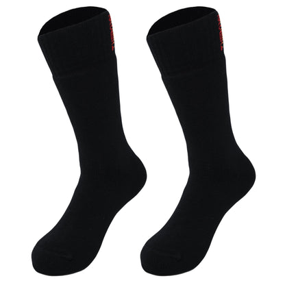 Men's thermal insulated cotton socks, 3 pairs, in black
