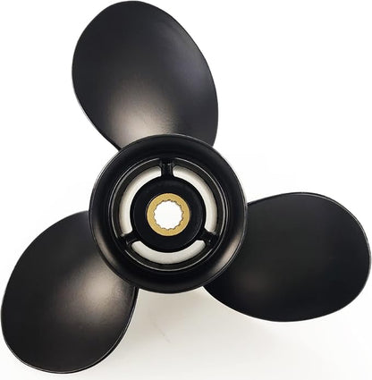 CAPTAIN Propeller 9.25 x 11.5 for Tohatsu Outboard 14 Spline RH Aluminum 3 Blade