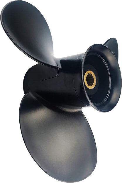 CAPTAIN Propeller 9.25 x 11.5 for Tohatsu Outboard 14 Spline RH Aluminum 3 Blade
